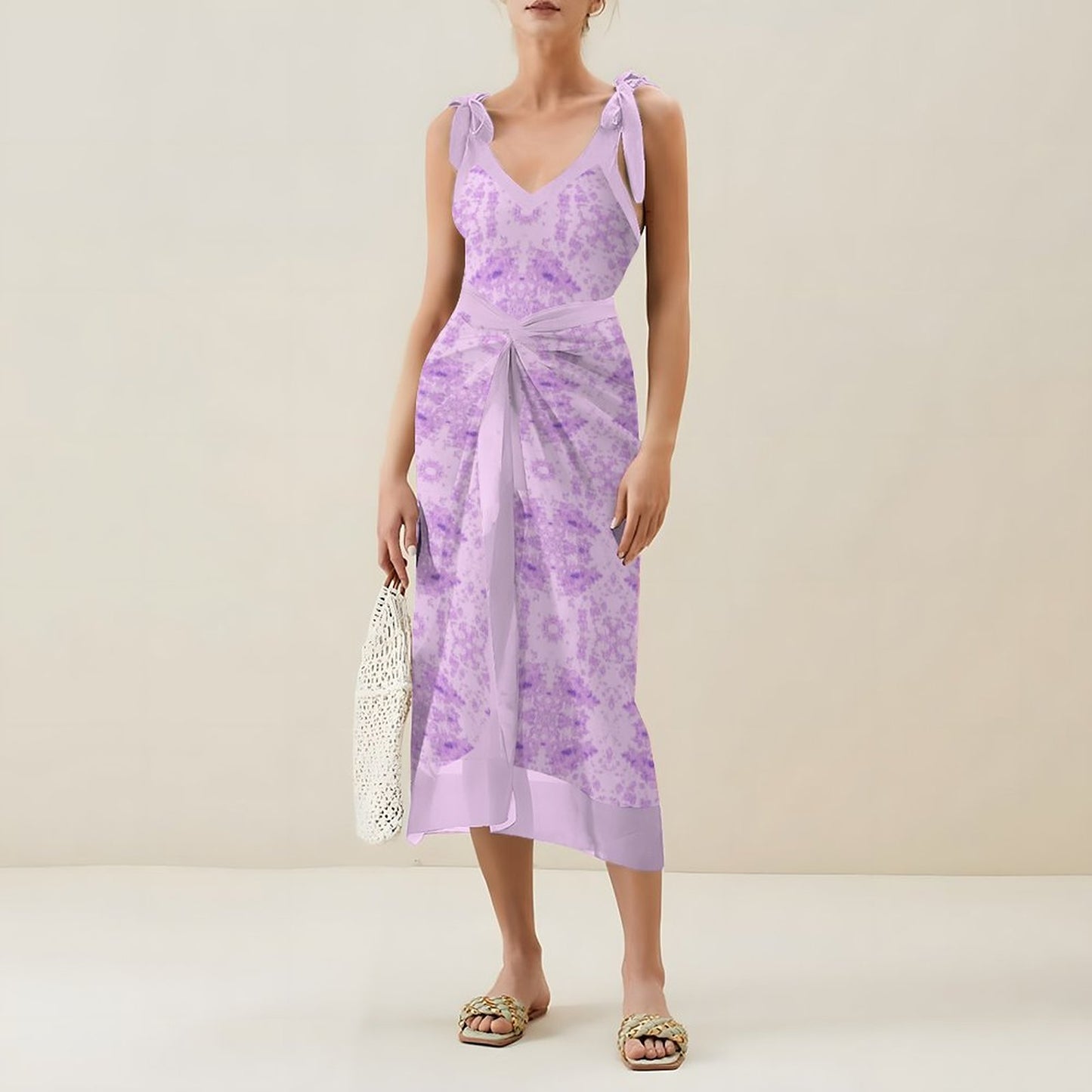 Casual Printed One-Piece Swimsuit And Cover Up 2305102490