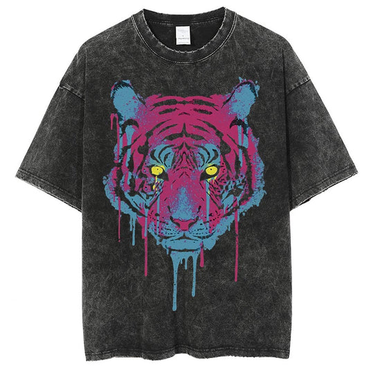 Unisex Vintage Solid Wash T-Shirts 2305101623
