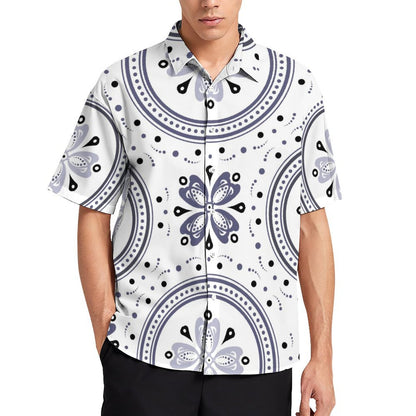 Men's Fashion Casual Printed Short Sleeve Shirts 2306100446
