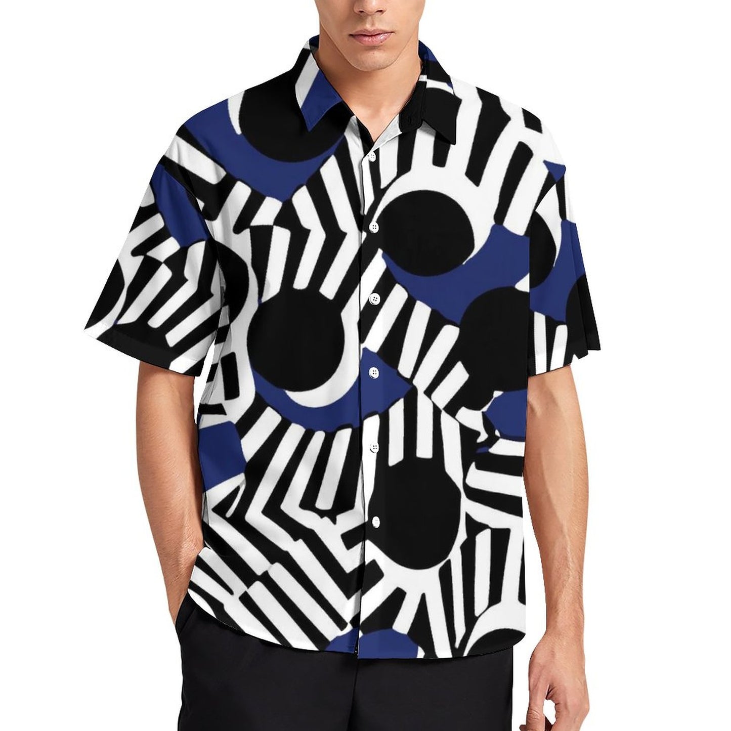 Men's Fashion Casual Printed Short Sleeve Shirts 2306104051