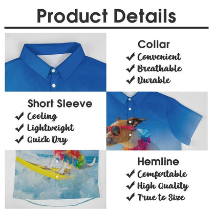 Men's Hawaiian Casual Short Sleeve Shirt 2307100351