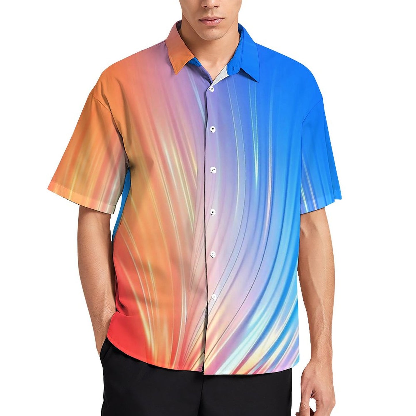 Men's Hawaiian Print Resort Shirt 2304109874