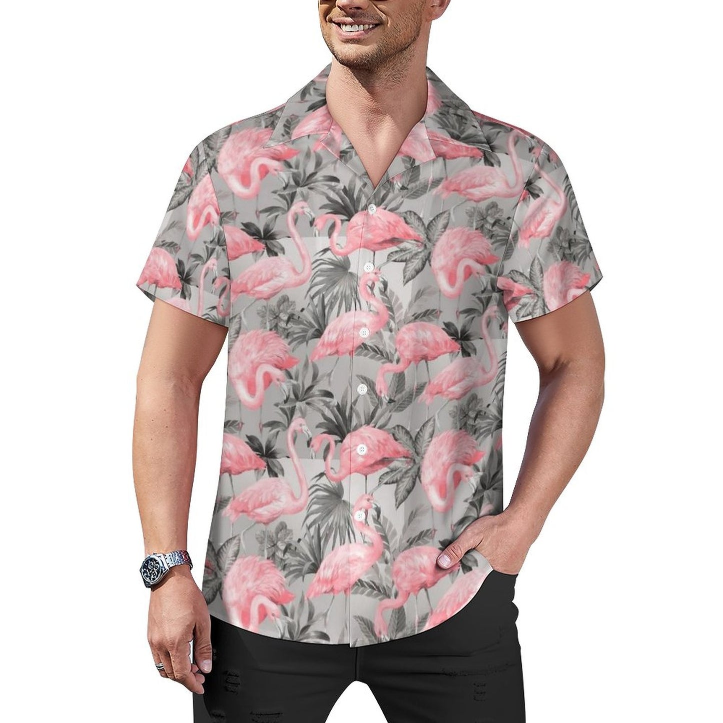 Men's Hawaiian Casual Short Sleeve Shirt 2305102381