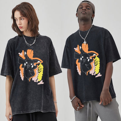 Unisex Vintage Solid Wash T-Shirts 2305103528