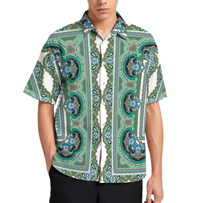 Men's Fashion Casual Printed Short Sleeve Shirts 2306101072