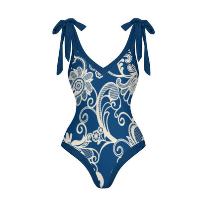 Casual Printed One-Piece Swimsuit And Cover Up 2305102479