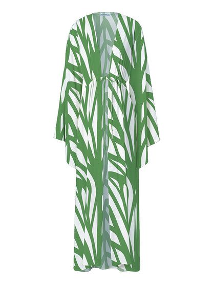 Geometric Print One Piece Swimsuits and Cover Up