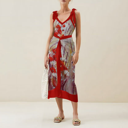 Casual Printed One-Piece Swimsuit And Cover Up 2305102660