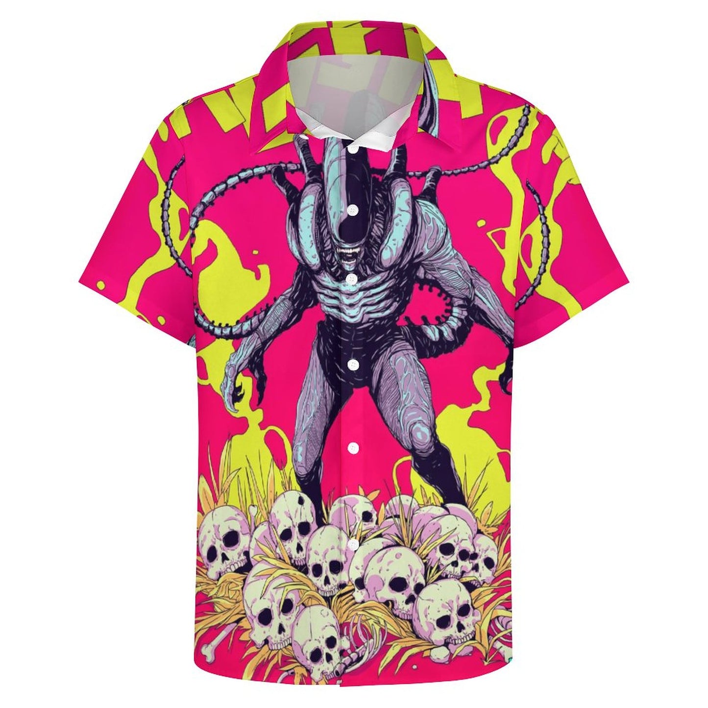 Men's Fashion Casual Printed Short Sleeve Shirts 2306104376
