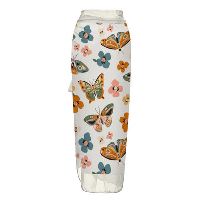Casual Printed One-Piece Swimsuit And Cover Up 2305104271