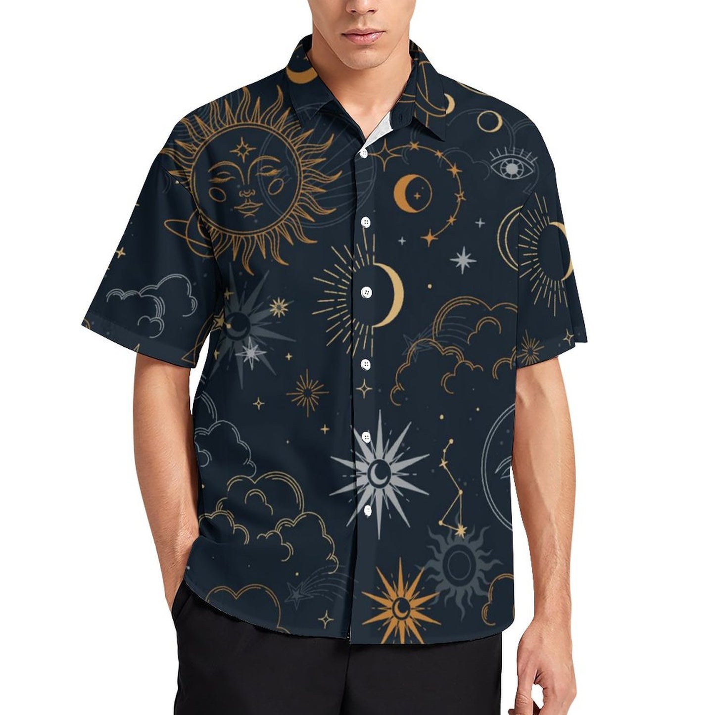 Men's Fashion Casual Printed Short Sleeve Shirts 2306101053