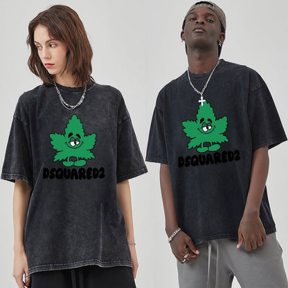 Unisex Vintage Solid Wash T-Shirts 2305103530