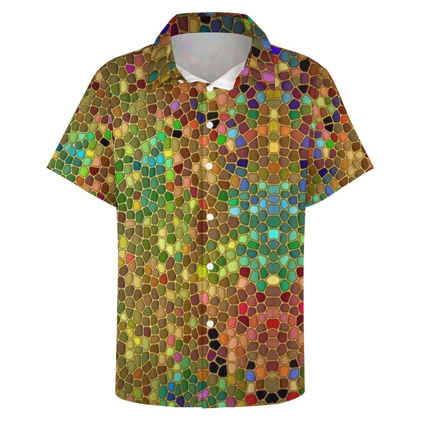 Men's Fashion Casual Printed Short Sleeve Shirts 2306101715