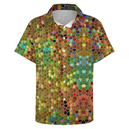 Men's Fashion Casual Printed Short Sleeve Shirts 2306101715