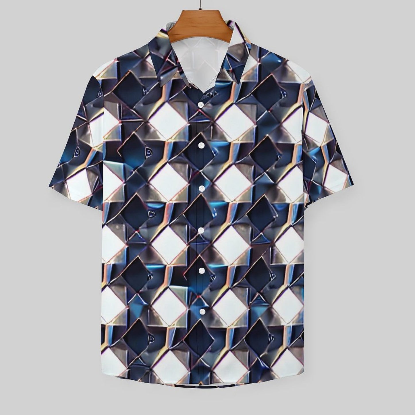 Men's Fashion Casual Printed Short Sleeve Shirts 2306105165