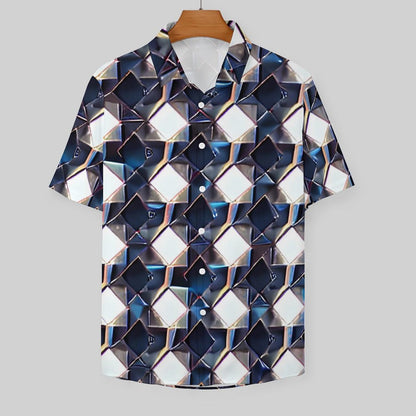 Men's Fashion Casual Printed Short Sleeve Shirts 2306105165