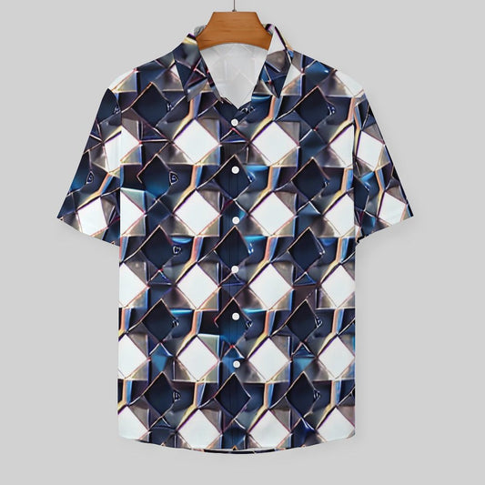 Men's Fashion Casual Printed Short Sleeve Shirts 2306105165