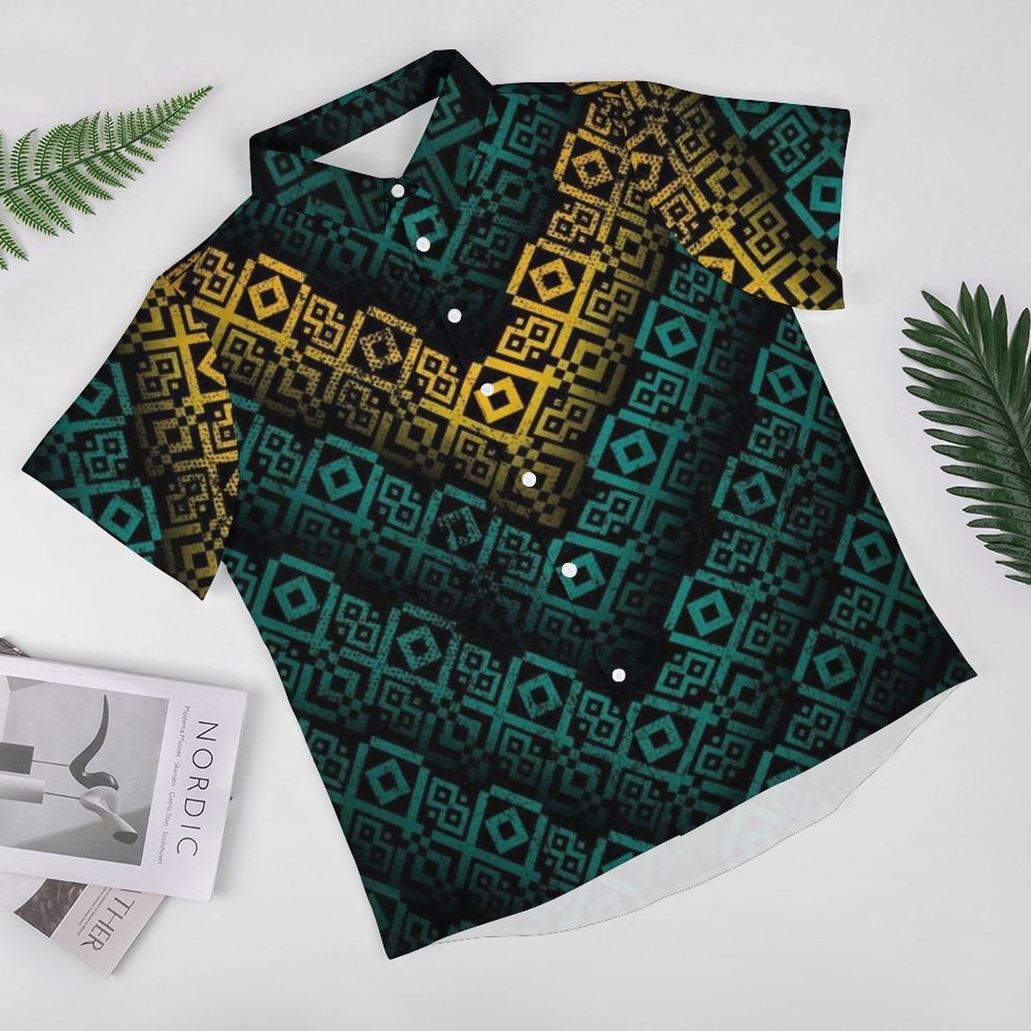 Men's Fashion Casual Printed Short Sleeve Shirts 2306102201