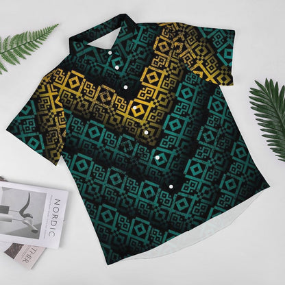 Men's Fashion Casual Printed Short Sleeve Shirts 2306102201