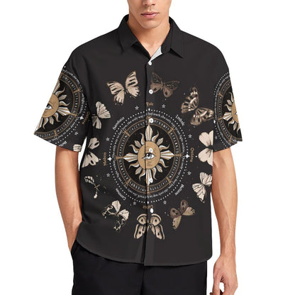 Men's Fashion Casual Printed Short Sleeve Shirts 2306101047