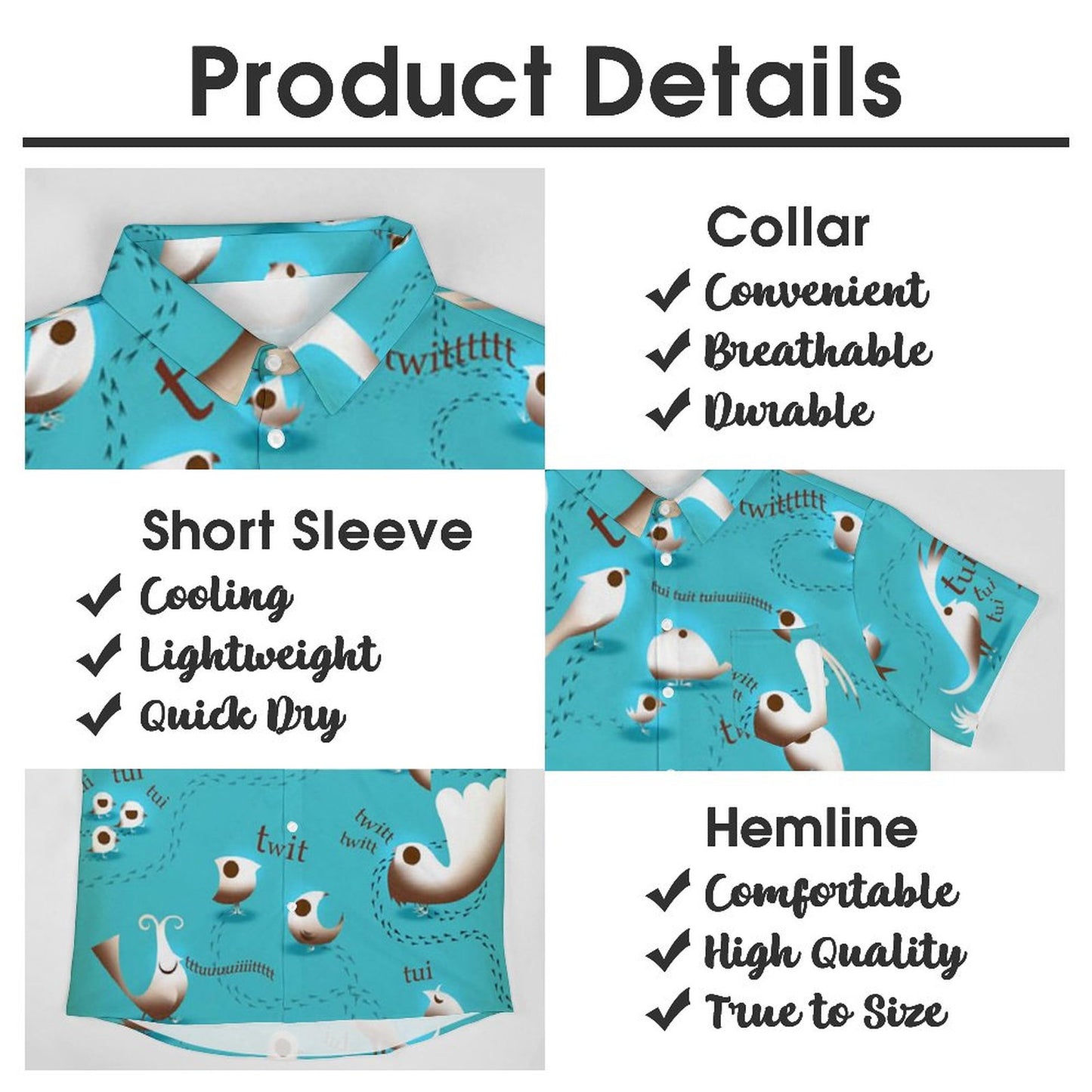 Men's Hawaiian Casual Short Sleeve Shirt 2306103516