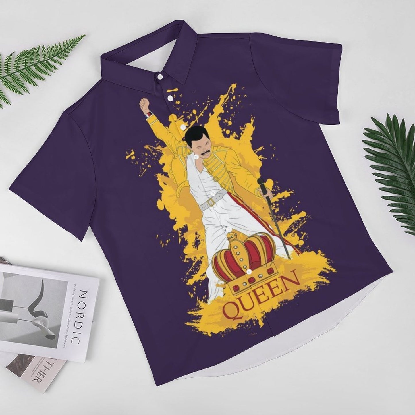 Men's Fashion Casual Printed Short Sleeve Shirts 2306102219