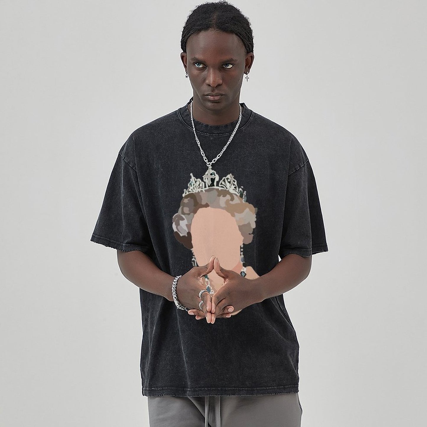 Unisex Vintage Solid Wash T-Shirts 2305103967