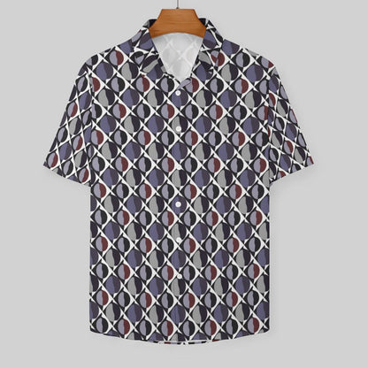Men's Fashion Casual Printed Short Sleeve Shirts 2305107122