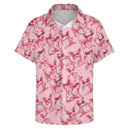 Men's Hawaiian Print Resort Shirt 2305102301