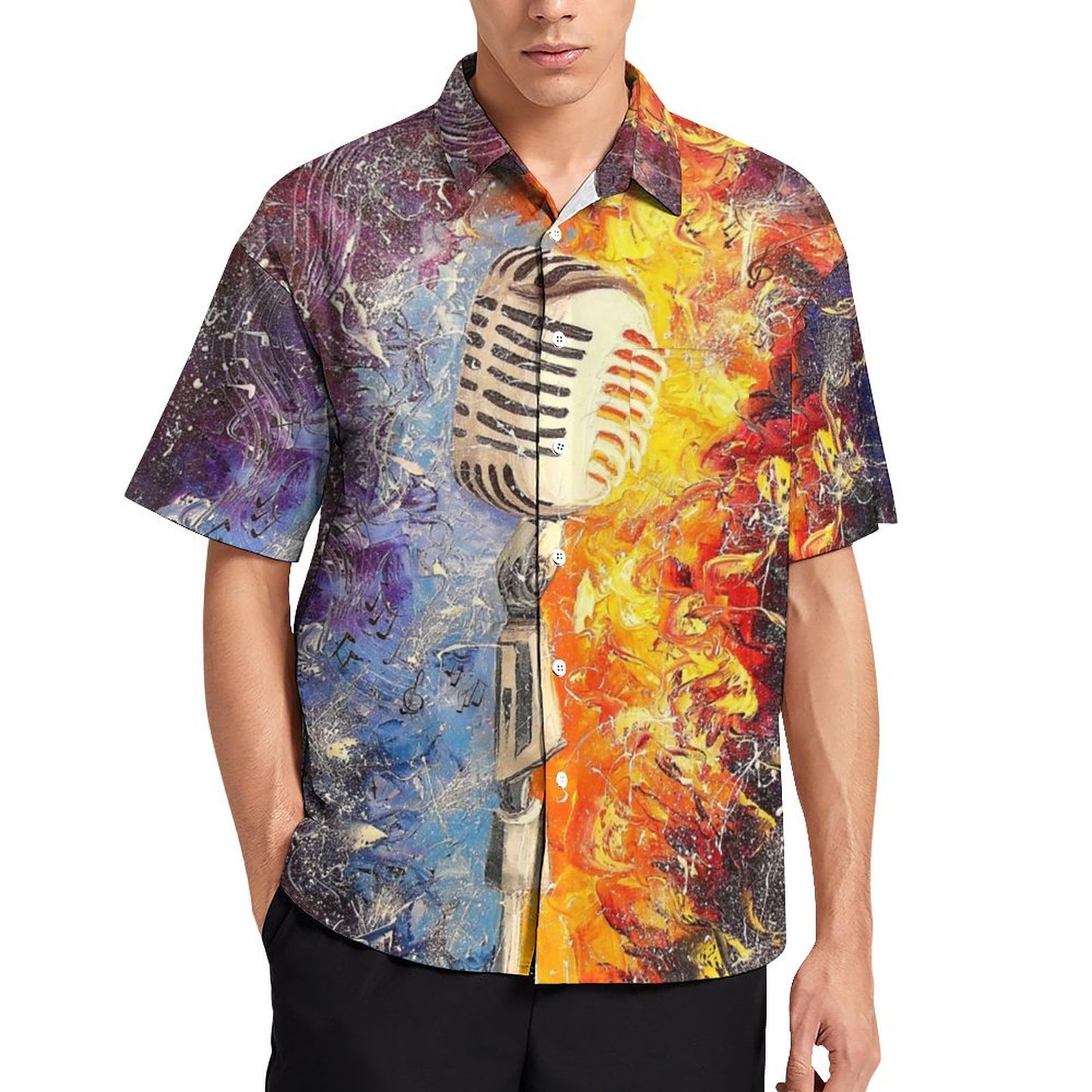 Men's Hawaiian Casual Short Sleeve Shirt 2306103341