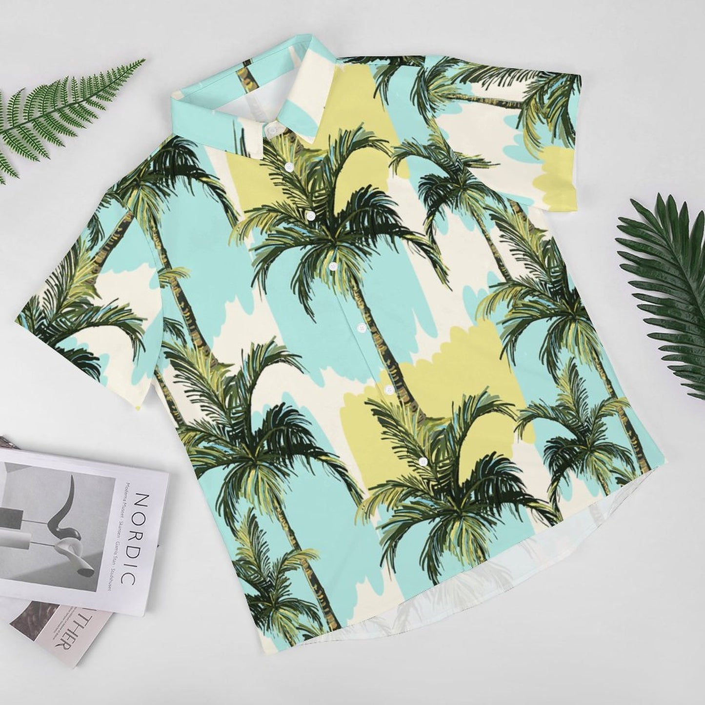 Men's Fashion Casual Printed Short Sleeve Shirts 2306103813