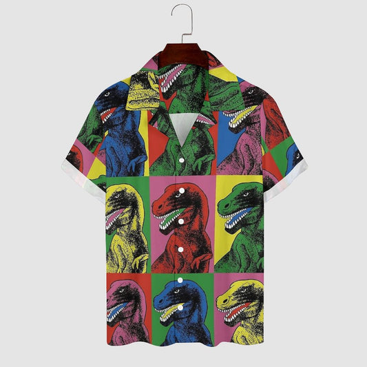 Men's Hawaiian Print Casual Shirt 2304109846