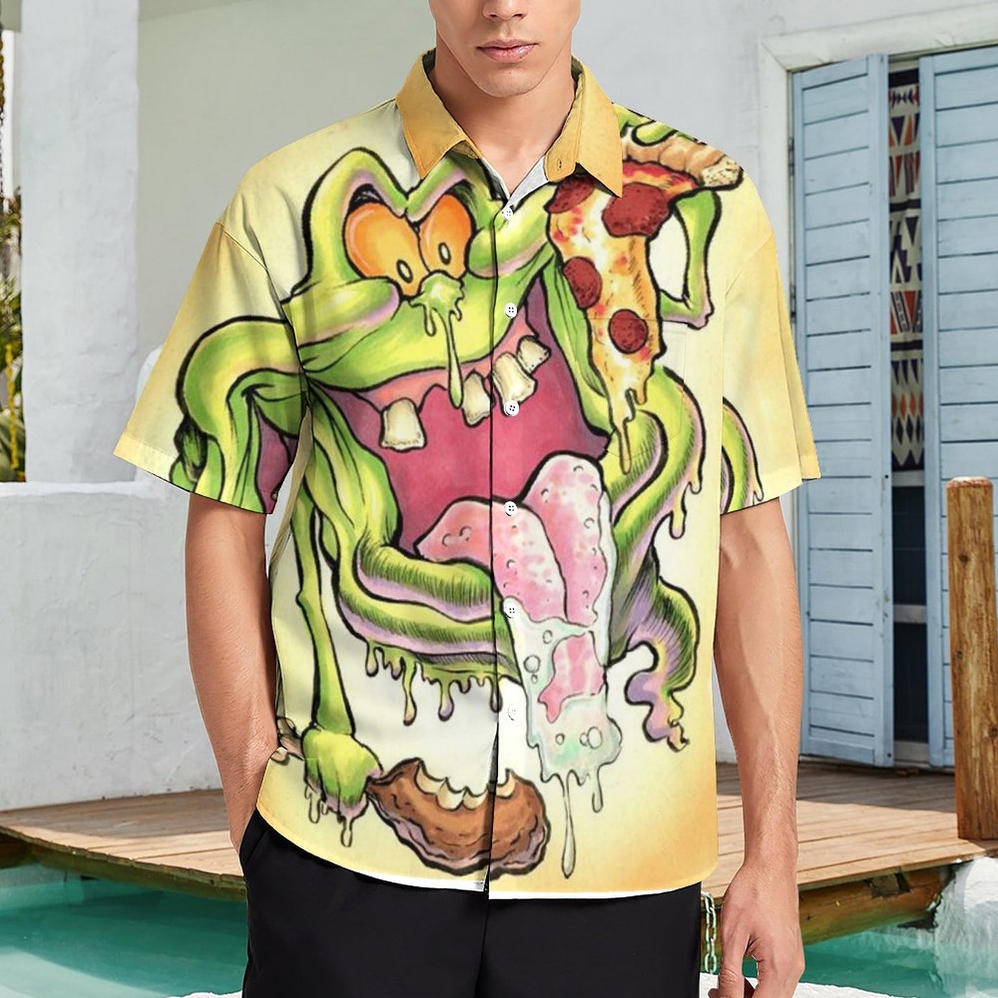 Men's Hawaiian Casual Short Sleeve Shirt 2306103513