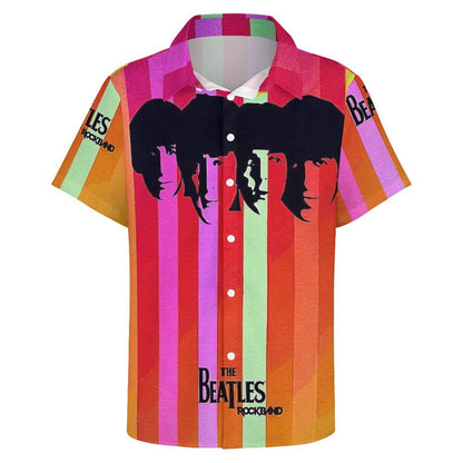 Men's Fashion Casual Printed Short Sleeve Shirts 2306102218