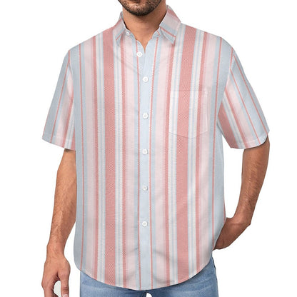 Men's Hawaiian Print Lapel Shirt 2304103743