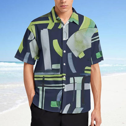 Men's Fashion Casual Printed Short Sleeve Shirts 2305107113