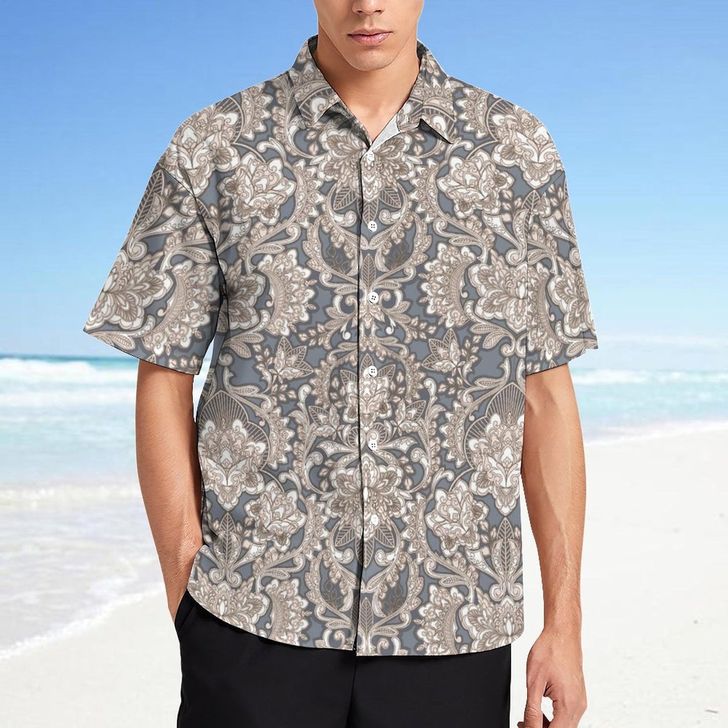 Men's Fashion Casual Printed Short Sleeve Shirts 2306101344