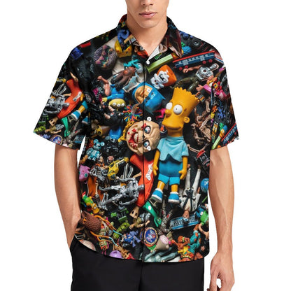 Men's Fashion Casual Printed Short Sleeve Shirts 2306104329
