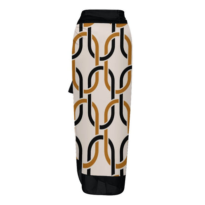 Casual Printed One-Piece Swimsuit And Cover Up 2305104142