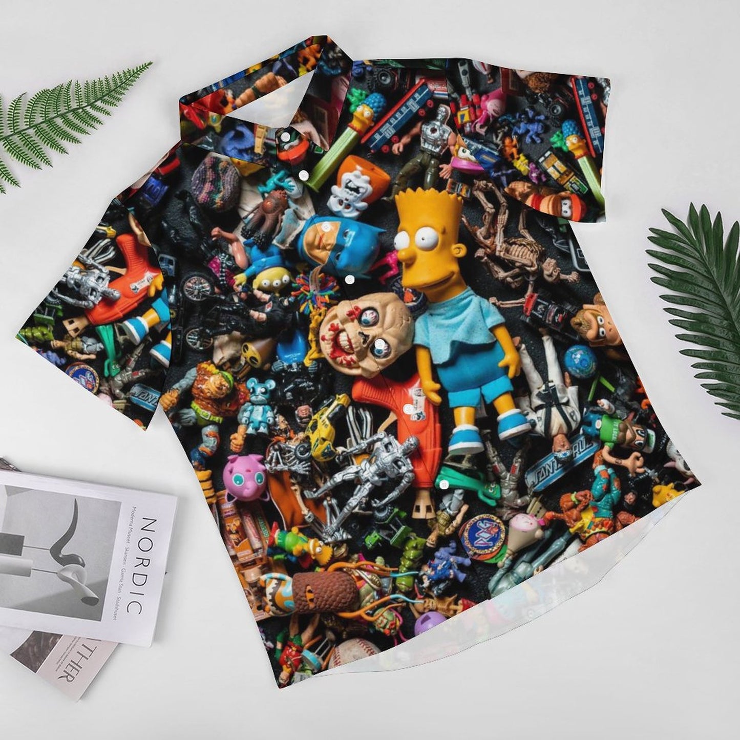 Men's Fashion Casual Printed Short Sleeve Shirts 2306104329