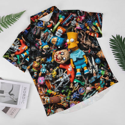 Men's Fashion Casual Printed Short Sleeve Shirts 2306104329