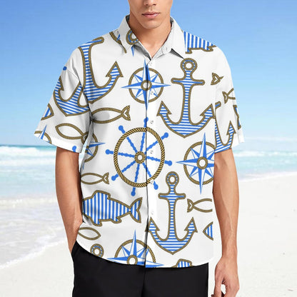 Men's Fashion Casual Printed Short Sleeve Shirts 2306101057