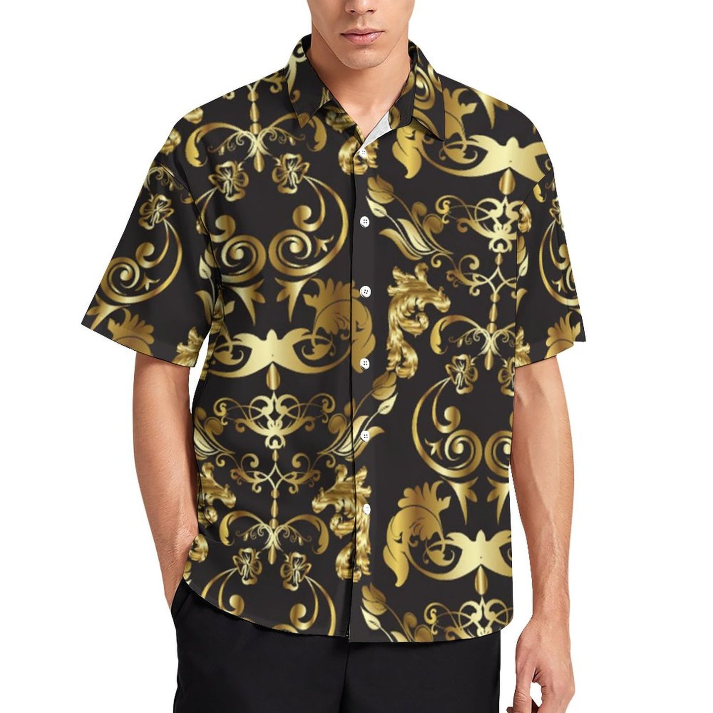 Men's Fashion Casual Printed Short Sleeve Shirts 2306100029