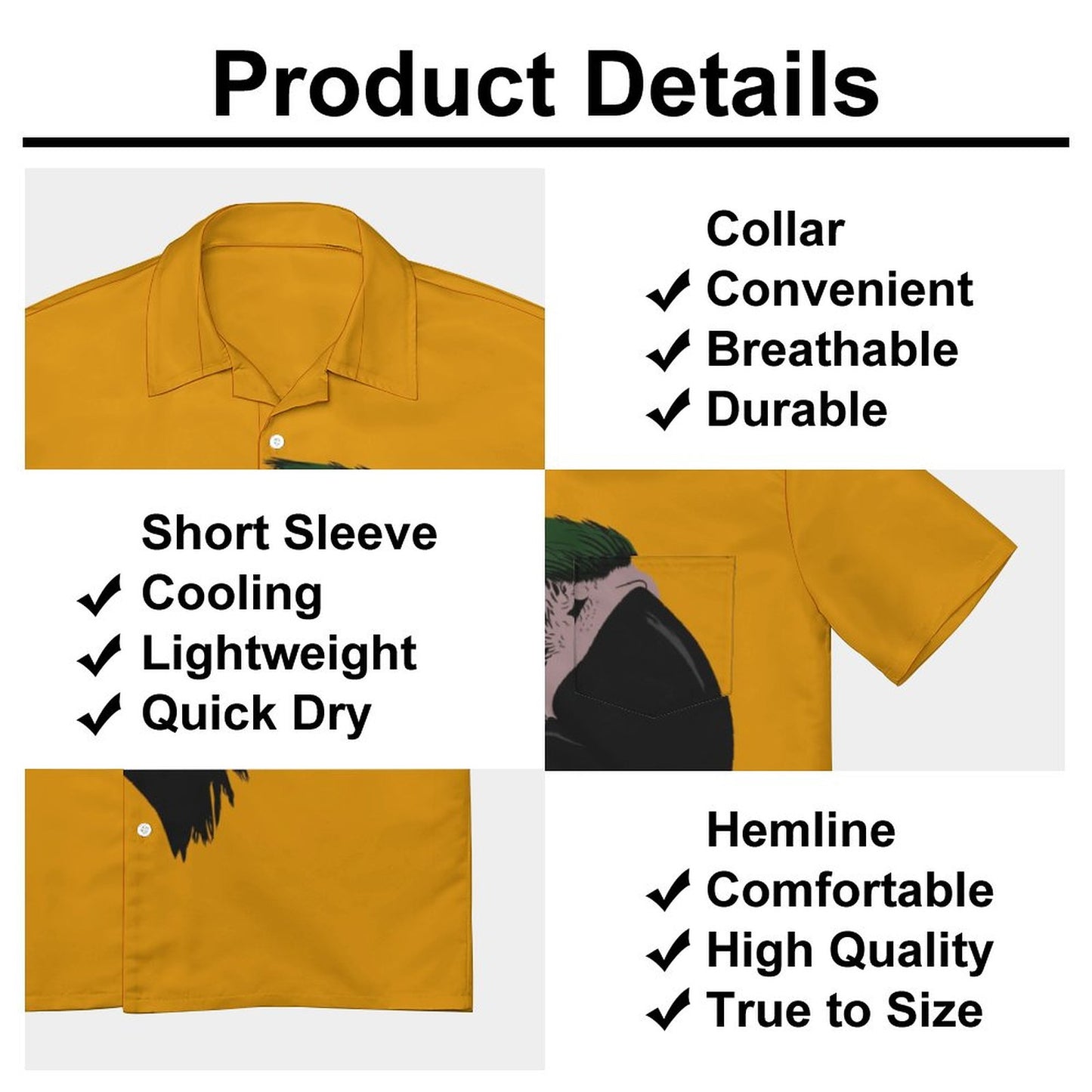 Men's Hawaiian Casual Short Sleeve Shirt 2307100349