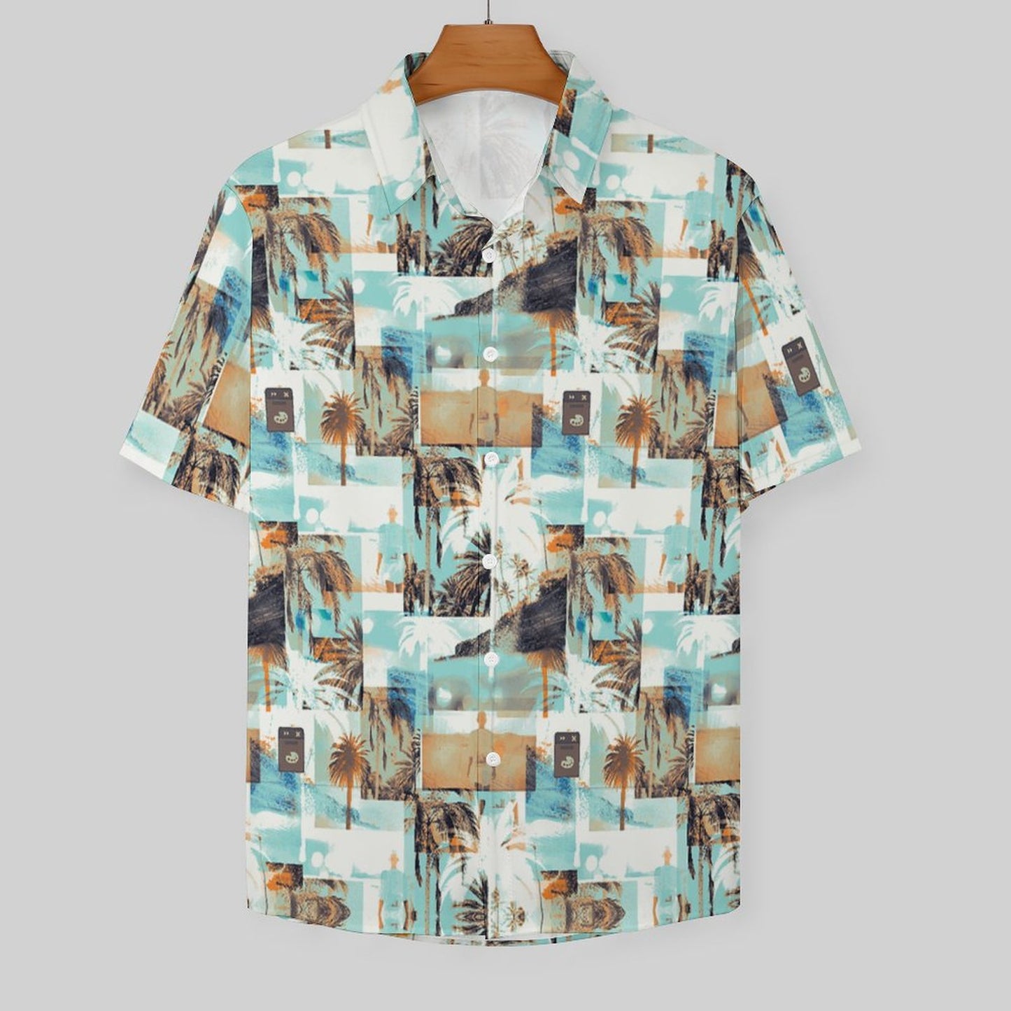 Men's Hawaiian Print Resort Shirt 2305106122