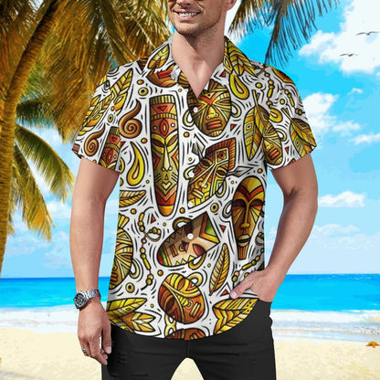 Men's Hawaiian Casual Short Sleeve Shirt 2305102402