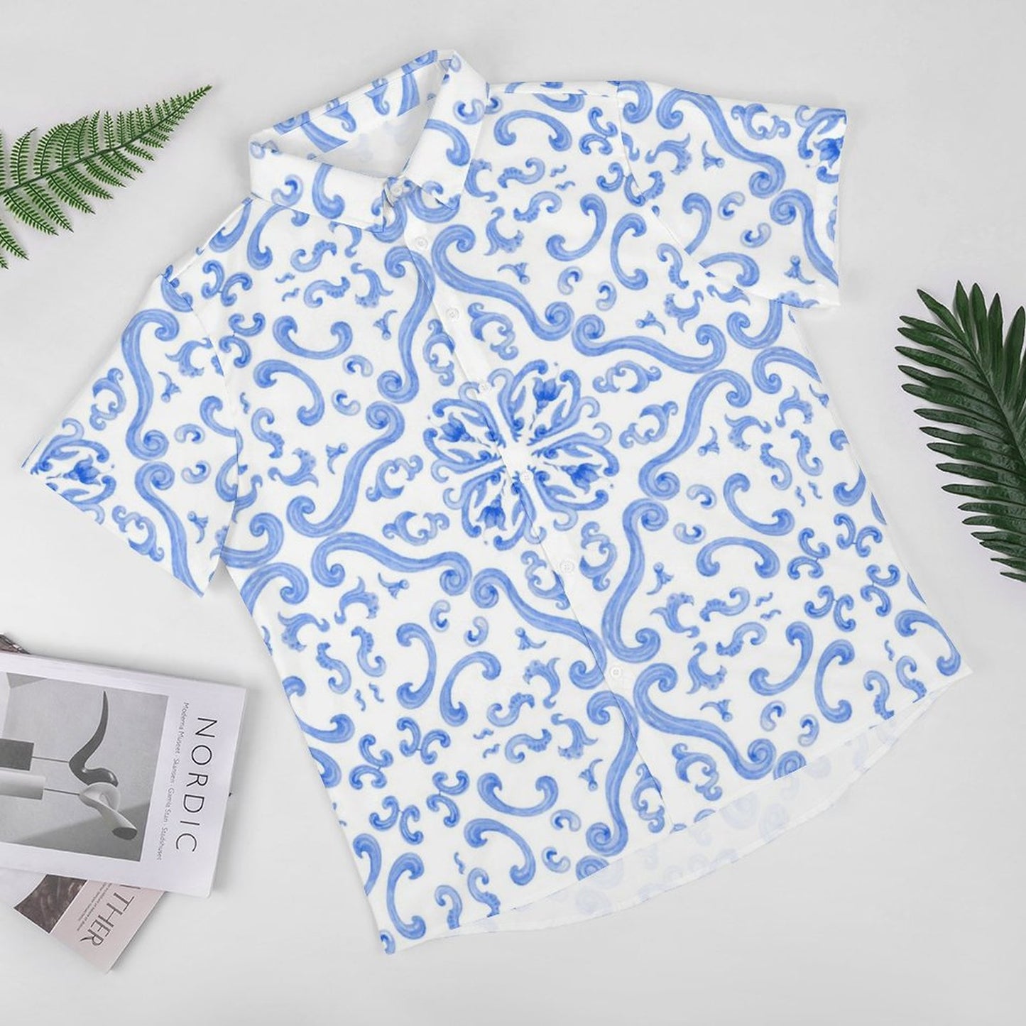 Men's Fashion Casual Printed Short Sleeve Shirts 2306100450