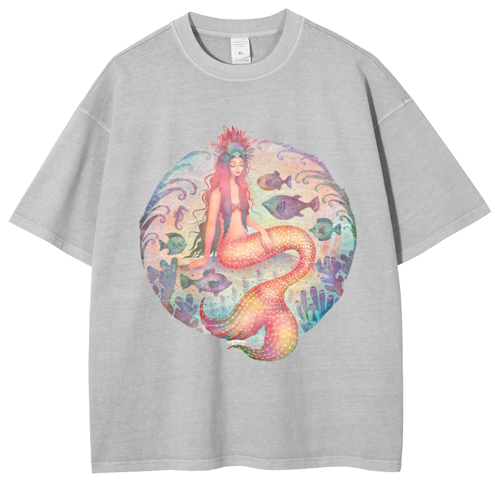 Mens Cotton Wash Solid T-Shirts Oversized Unisex Short Sleeve Streetwear Rap Hip Hop Basic Tee Tops