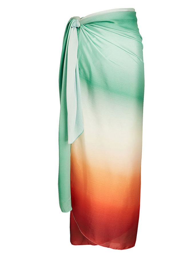 Fashion Floral Print Ruffle Bikini and Cover Up