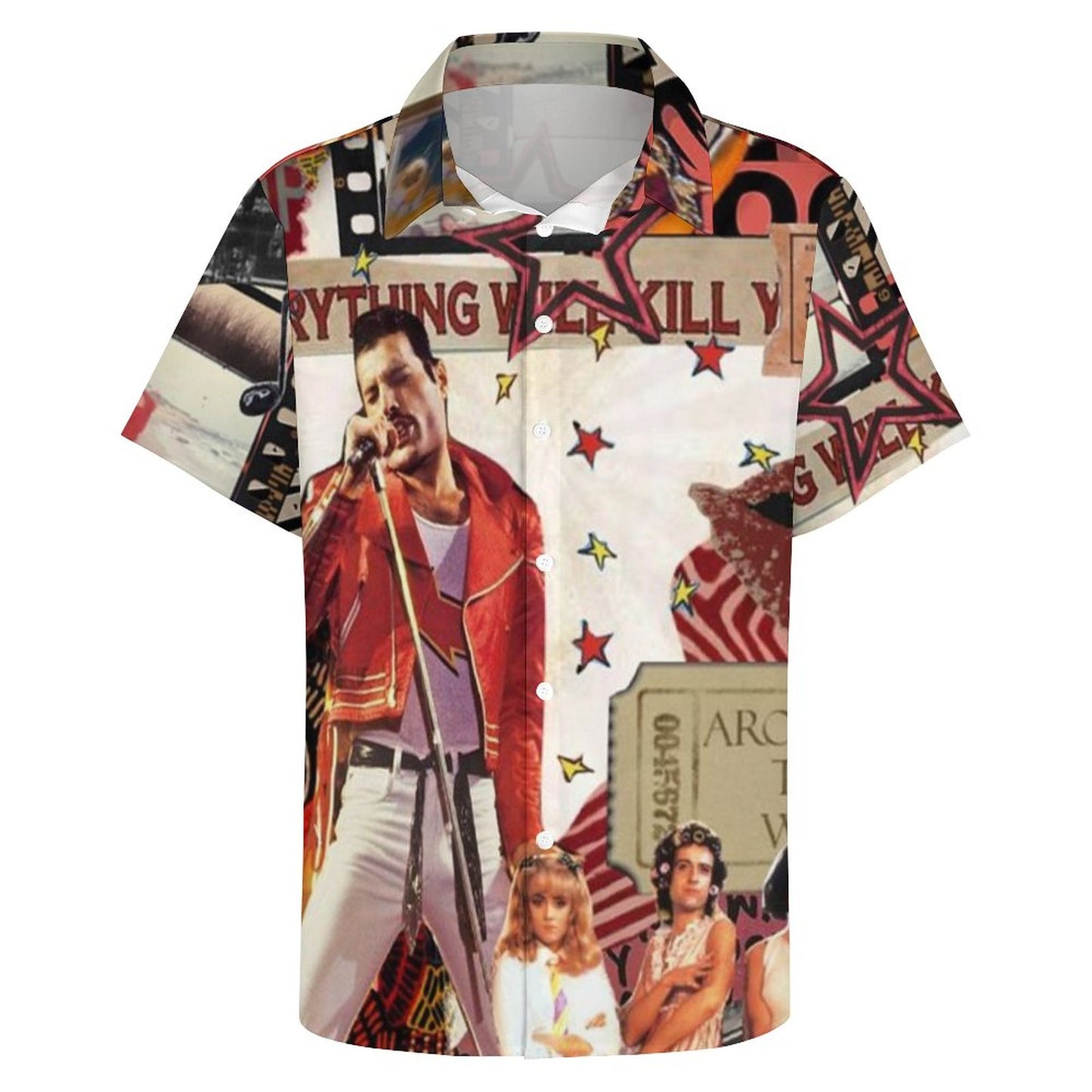 Men's Fashion Casual Printed Short Sleeve Shirts 2306102311